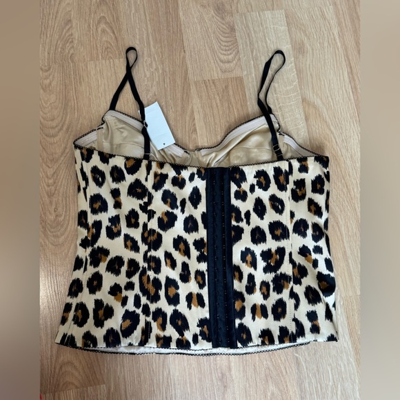 SERGIO HUDSON $1395 Cheetah Leopard Print Corset Bustier Size 12 NWT - Picture 8 of 13